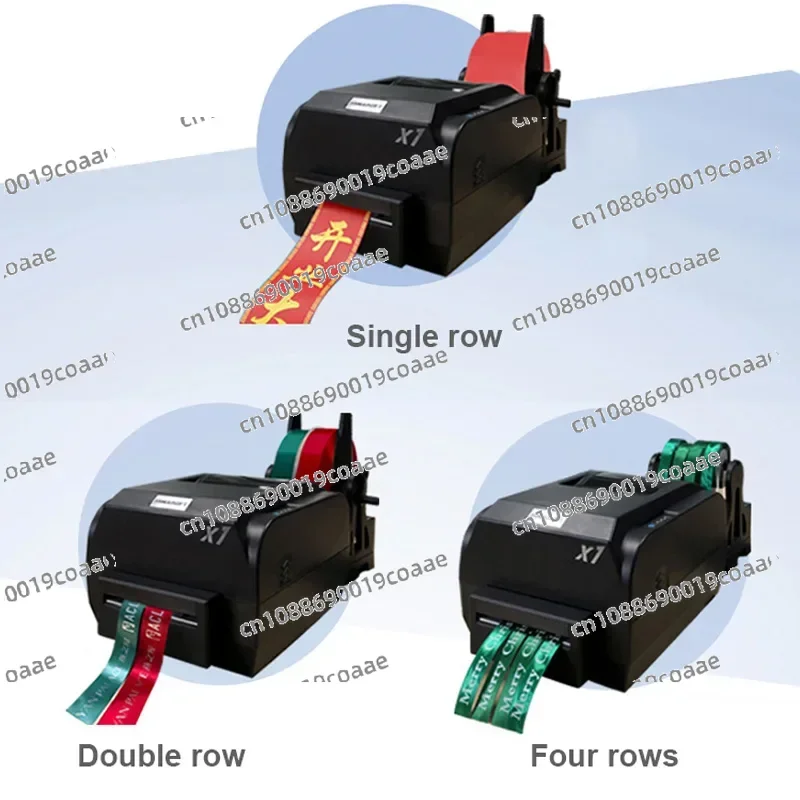 

Ленточная печатная машина, электрический принтер для атласных лент, изготовленный на заказ этикетки, подходит для свадеб/святостей/цветочных магазинов, подарков 110/220 В