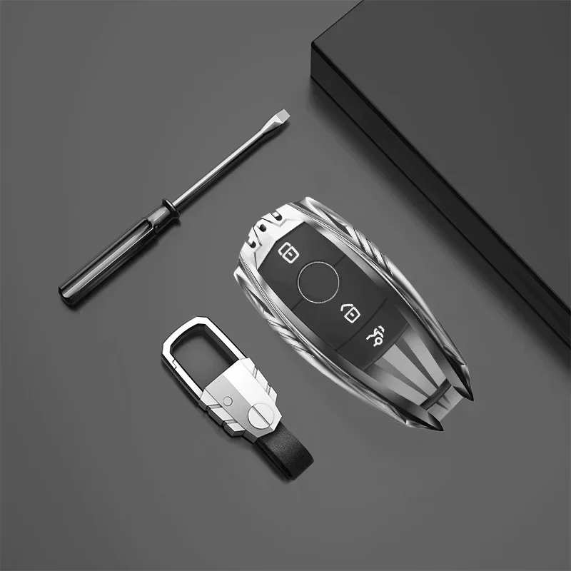

Zinc alloy Car Key Case Cover For Mercedes Benz AMG A C E S series E200L E300L C260L E260 W204 W212 W176 CLA GLA Acessories