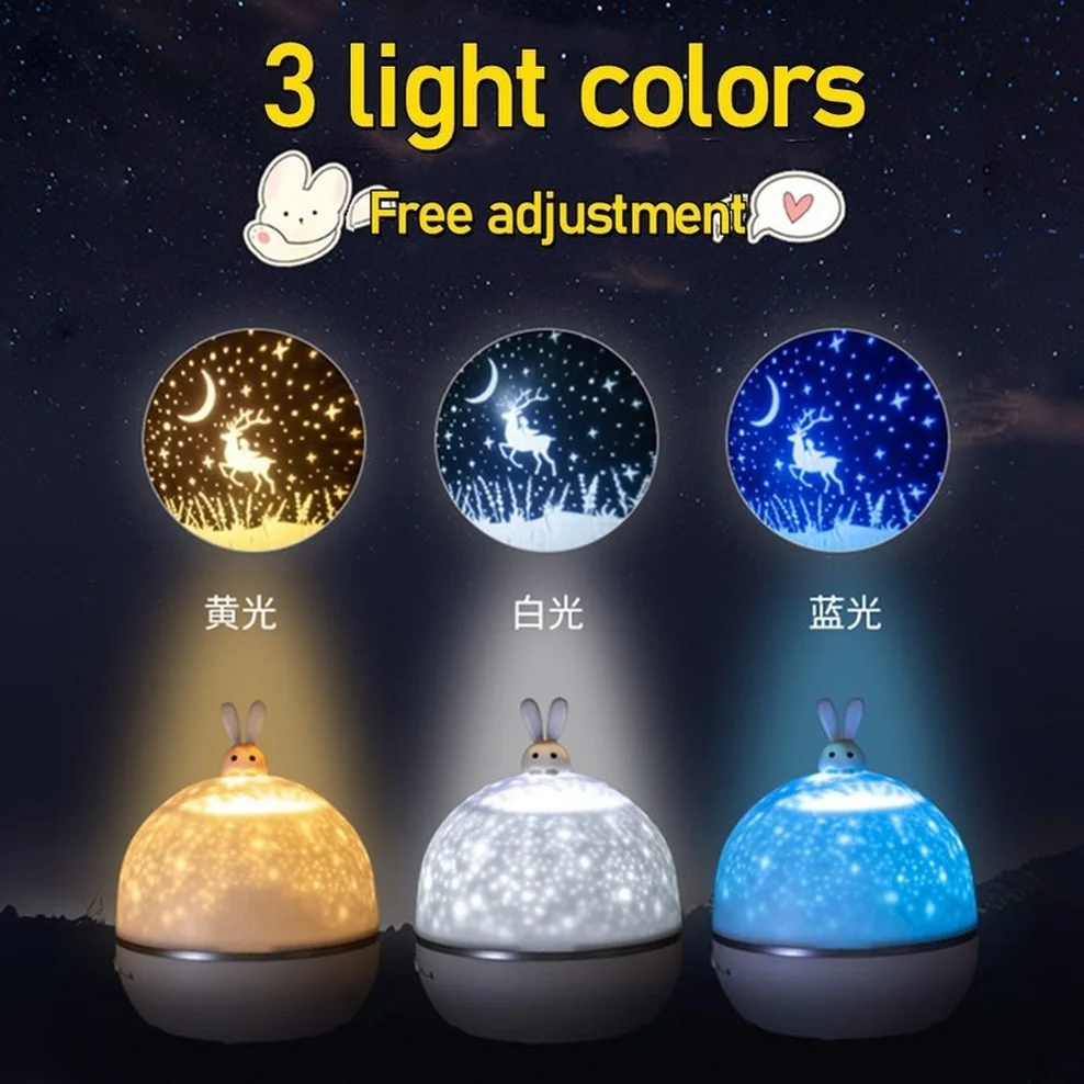 OuuZuu LED Star Galaxy Projector Starry Sky Night Light Built-in Bluetooth-Speaker For Home Bedroom Decoration Kids Daygift