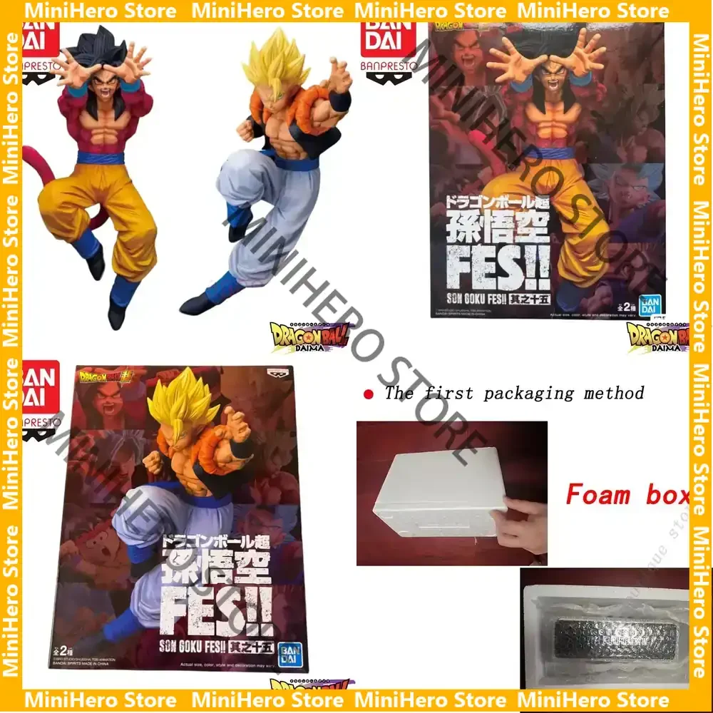 

В наличии Оригинальная фигурка Bandai Banpresto Dragon Ball Son Goku Gogeta 15, ПВХ, для демонстрации