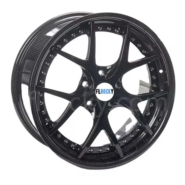

Flrocky Carbon Fiber Alloy High Quality Customized Wheels Aluminum Alloy C8 5x130 Deep Concave 17-24 Inch Wheel