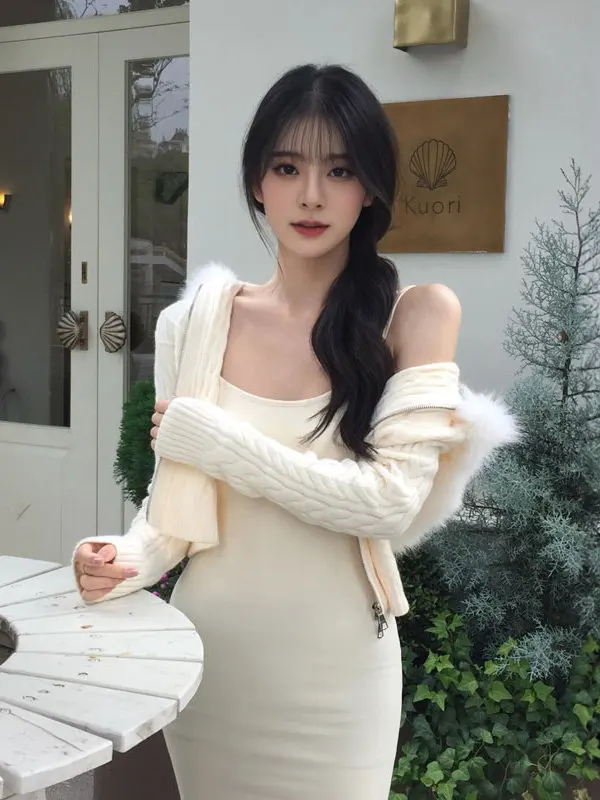 

Женский комплект из двух предметов: свитер-пальто и длинные брюки с высокой талией из хлопка, осенний, комфортный, повседневный, модный