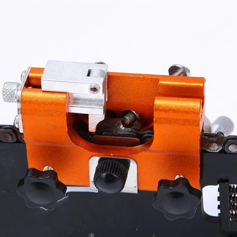 Professional Chain Sharpener Universal Chainsaw Sharpener with Angle Guide Interchangeable Grinding Pins Robust for Precise