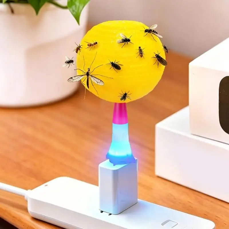 Plastic USB Operated Mosquitoes Ball Trap With NonToxic Adhesive For Safe Insect Elimination 