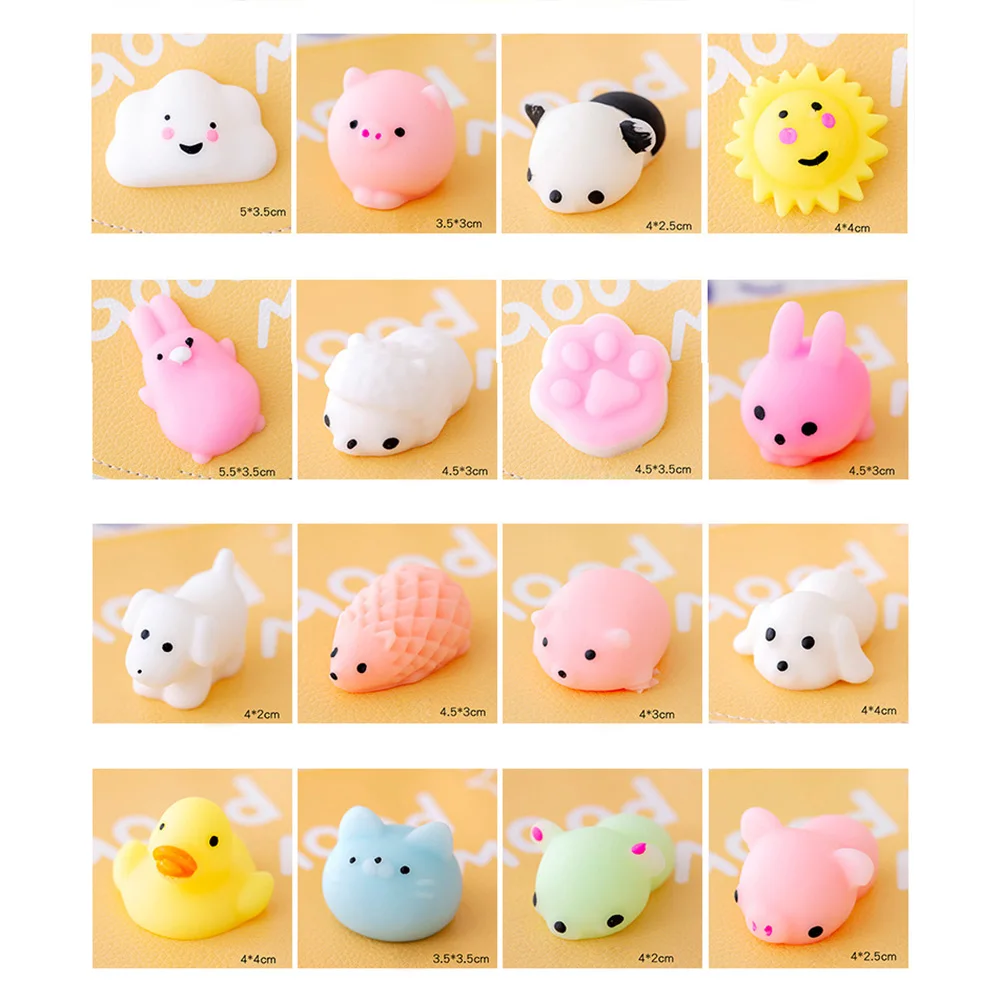 Cartoon Squeezing Mochi Toy Healing Sensory Fidget Toys for Adults Kids Gifts