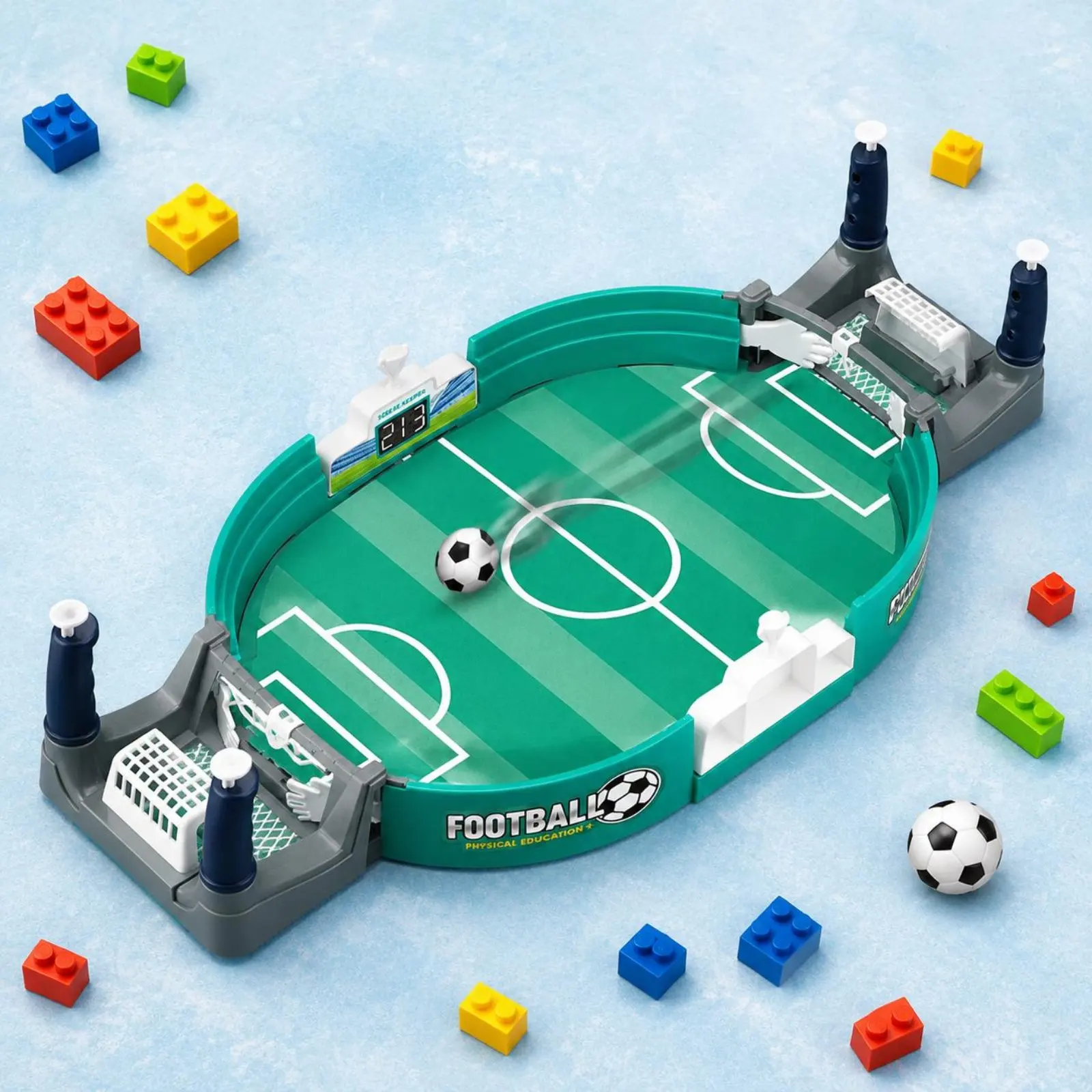 

Tabletop Foosball Set Competitive Tabletop Football Game Desktop Foosball Set Screen-Screenless Mini Soccer Game Child-Safe
