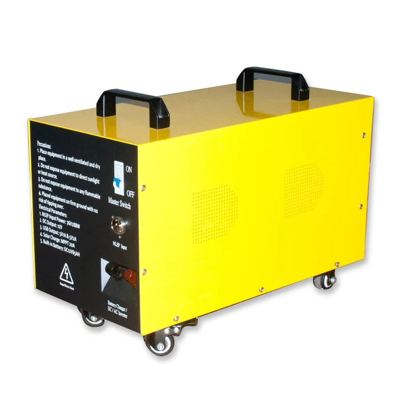 Portable Solar Generator CE Energy Storage Power Supply Car Mobile Camping Bulb Lighting Solar Kit