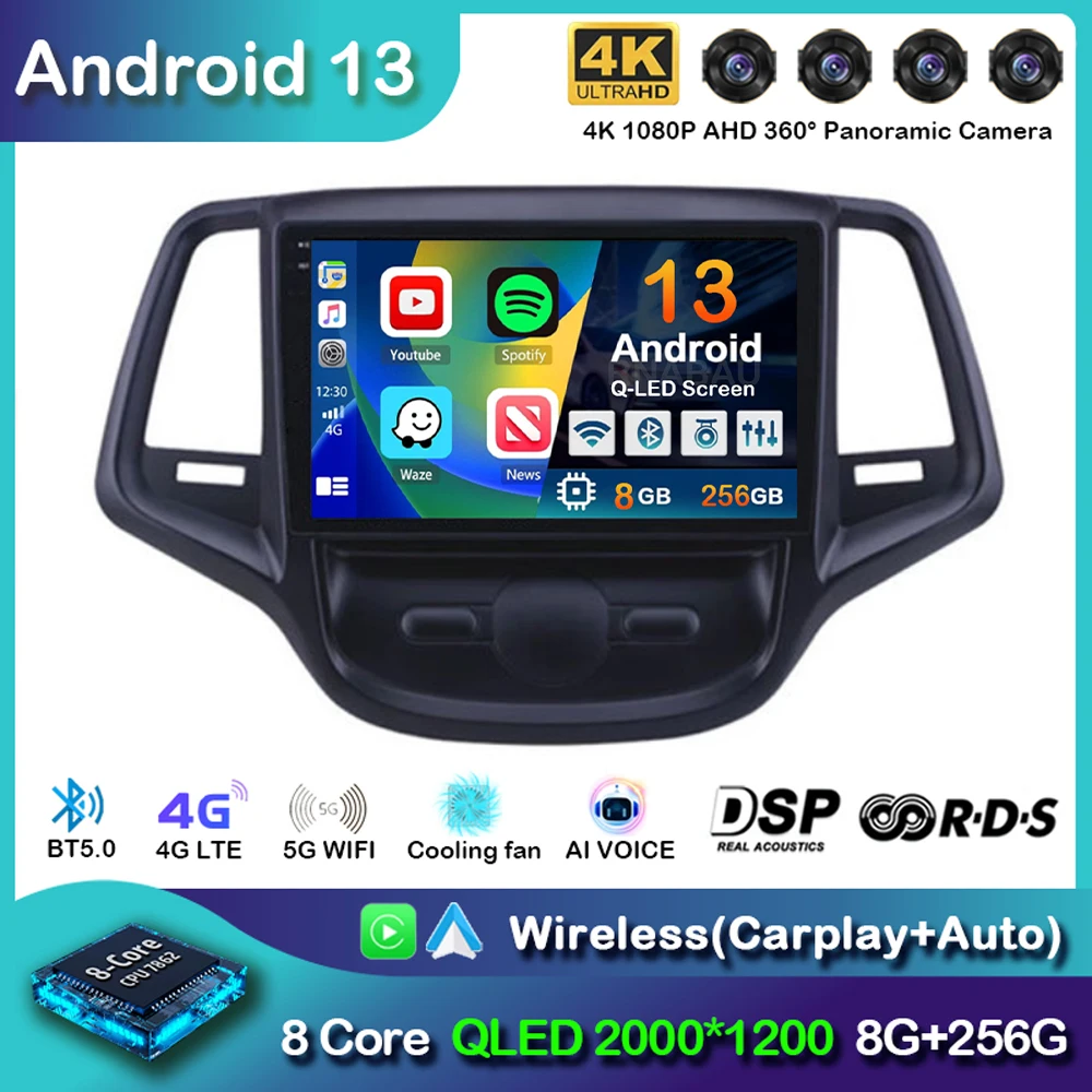 Android 13 Carplay Auto For Changan Eado XT Plus Car Radio Audio Navigation GPS Multimedia Video Player Stereo 4G DSP 2din DVD