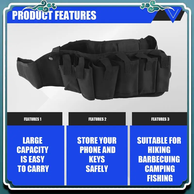 Reliable Beer Belt 12 Pocket Drink Vest Beverage Holder For Outdoor Climbing Camping Travel