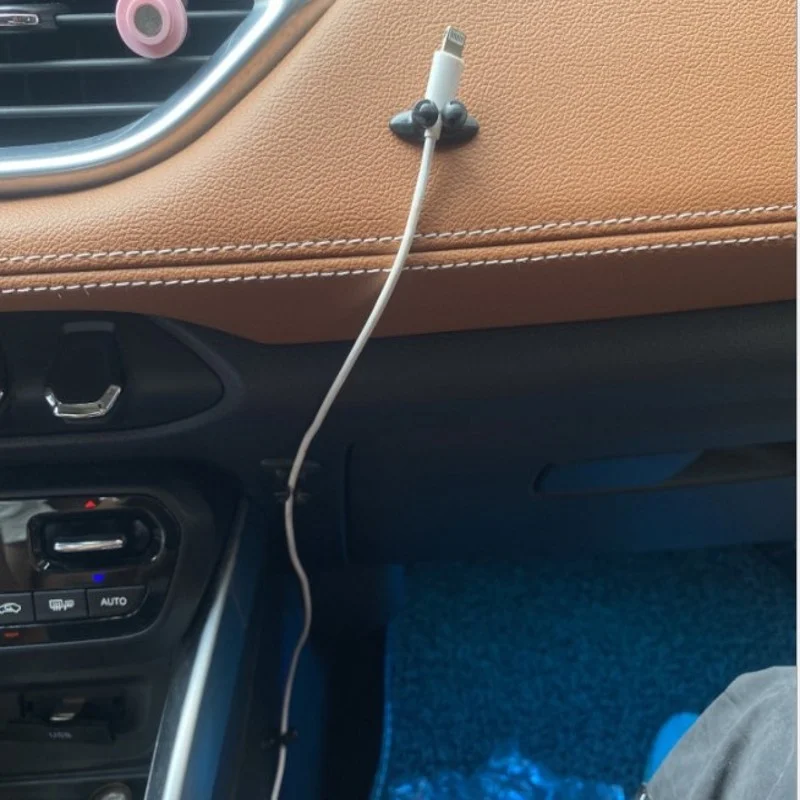 Desktop Kabelmanagement Organisator Telefoon Oplader Kabels Sluiting Houder Voor Auto Dashboard Kabel Manager Data Lijn Winder
