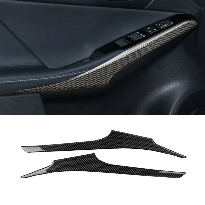 

for Lexus IS250 2013-2019 Car Inner Door Armrest Decoration Cover Sticker Decal Trim Carbon Fiber Auto Accessories