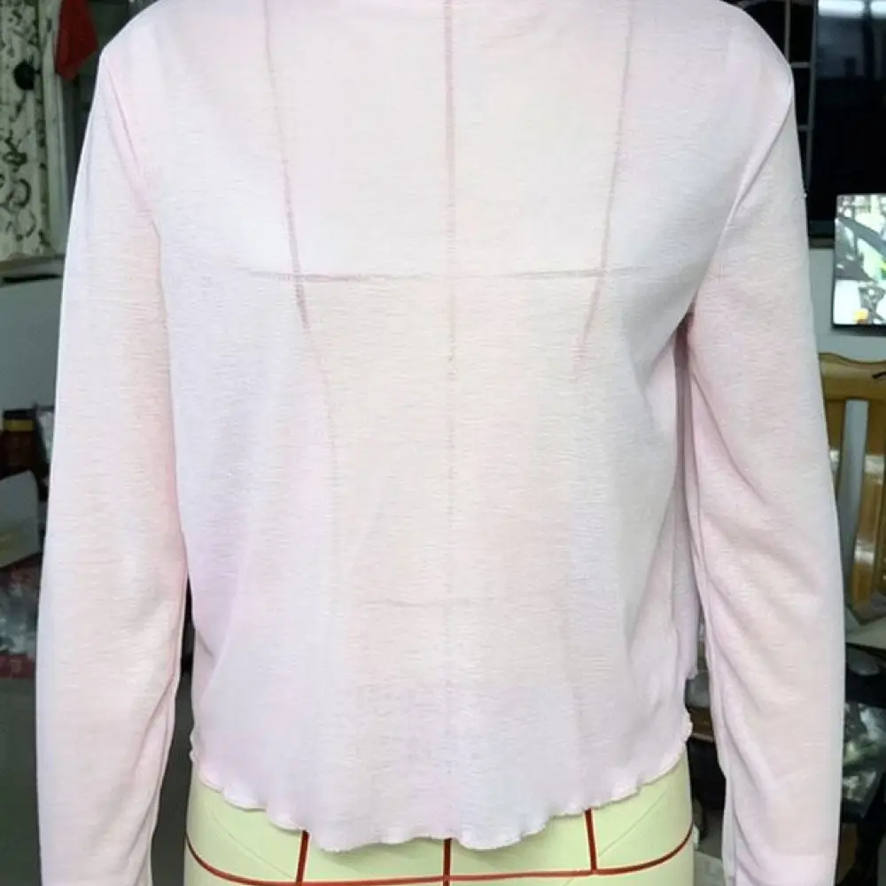 Soft Women Hollow Out Knitted Sweater Autumn Pullover Long Sleeve Loose Tops Casual Elegant Chic Trendy Fashion Knitwear