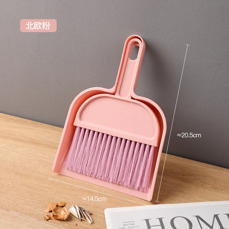 Home Sweeper Dustpan Set Mini Household Desktop Dust Soft Brush for Desk Bed Window Sill Cleaning Brush Office Room Broom Tools