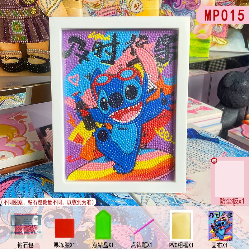 

Pokémon DIY SpongeBob SquarePants Cartoon Diamond Painting With Frame Kids Gift Ornament Anime Decorative Figurine