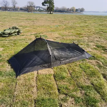 Tenda da campeggio ultraleggera antitempesta con palo in alluminio per 1 persona, adatta per quattro stagioni, tenda per una persona 10 best sales tenda multicam - №6