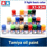 10ML TAMIYA Oil Paint Model Tools Assembly Car Model Dye Black Brow Gray Light Gray Brown Modeling Hobby DIY Diorama Custom Kit