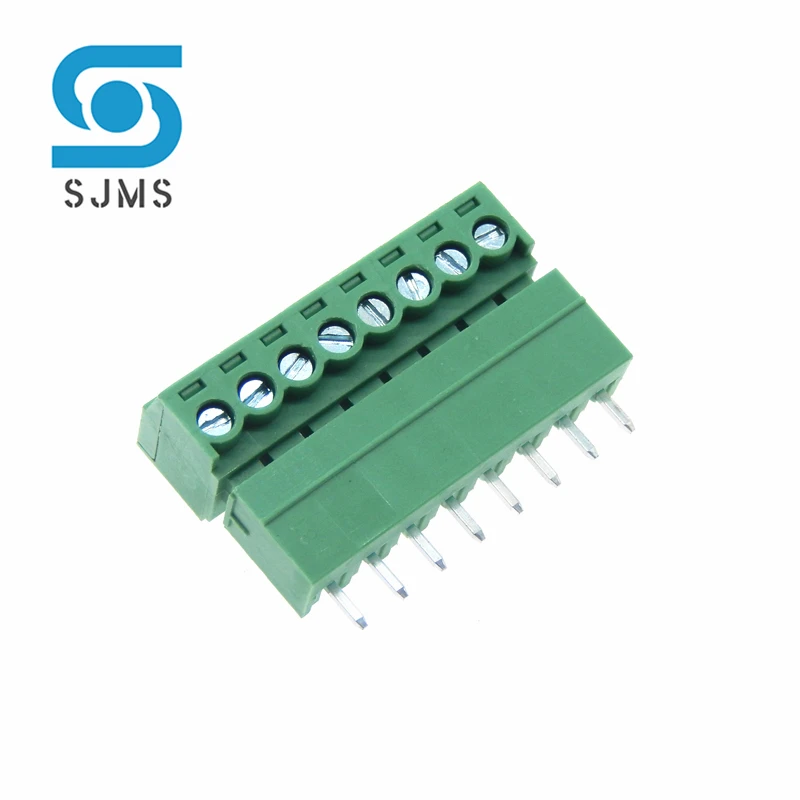 5SETS 15EDG 3.81MM 8pin Plug TYPE pcb Connector 8 pin 3.81 pitch 2EDG Straight needle pluggable screw terminal block PLUG SOCKET