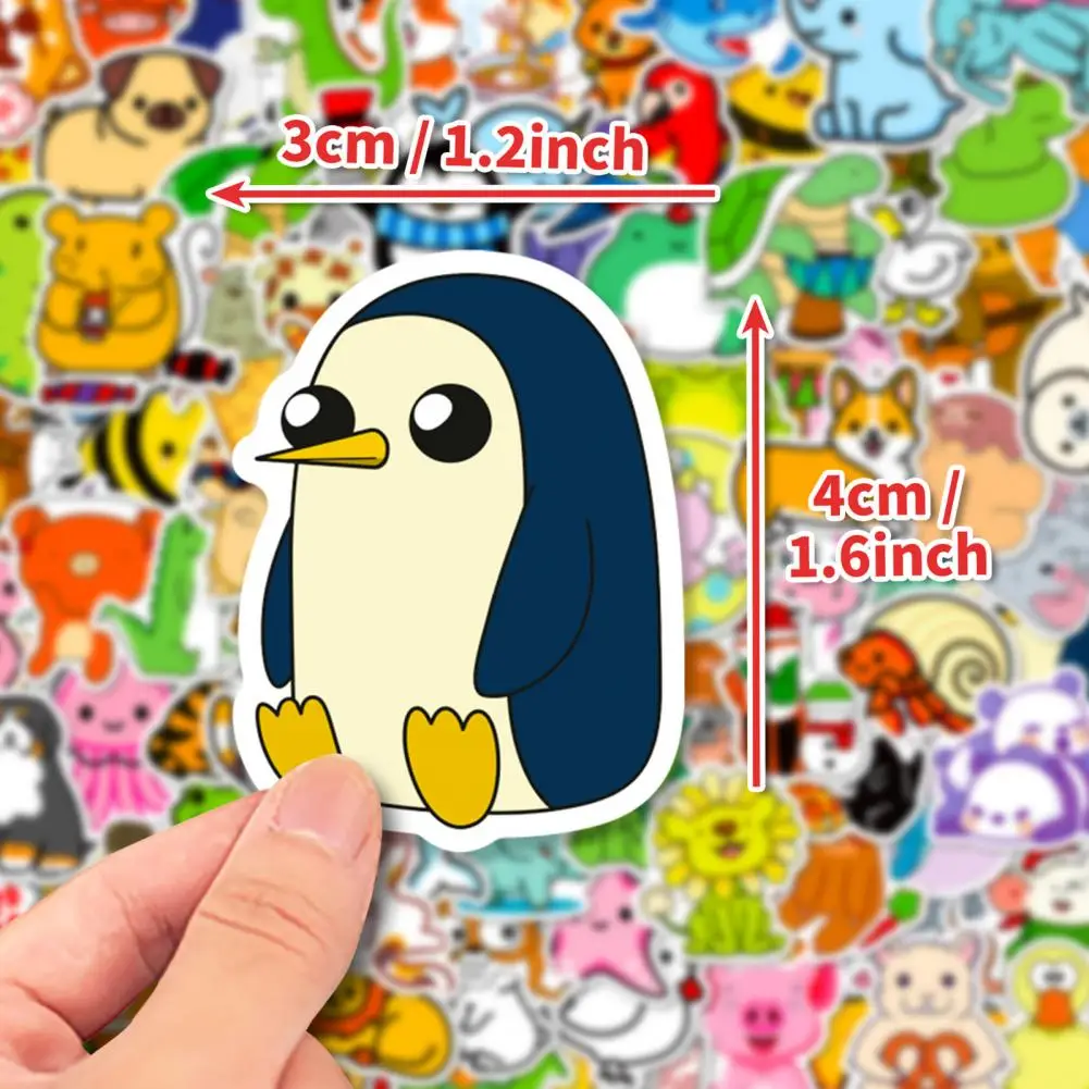 ملصقات مجموعة صغيرة لطيفة ، السلاحف ، البطريق ، النمر ، الفيل ، نمط الشارات ، سهلة الاستخدام ، المضادة -- يتلاشى ، مزيج ، مباراة ، 4 سنتيمتر ، 100 قطعة