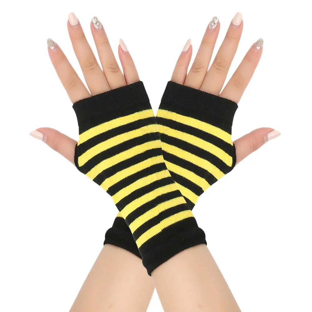 Neue Halbfinger-Sport-Handschuhe mit offenen Fingern, gestrickt, kurz, für Herren und Damen, Herbst/Winter, dünne DIY-Armabdeckung – Detail 22
