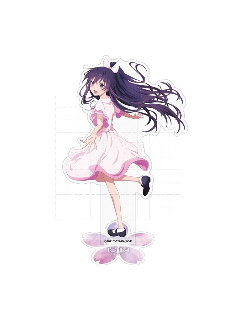 Game Acrylic Stand Doll Anime Yatogami Tohka Nightmare Tokisaki Kurumi Figure Model Plate Cosplay Toy for Gift