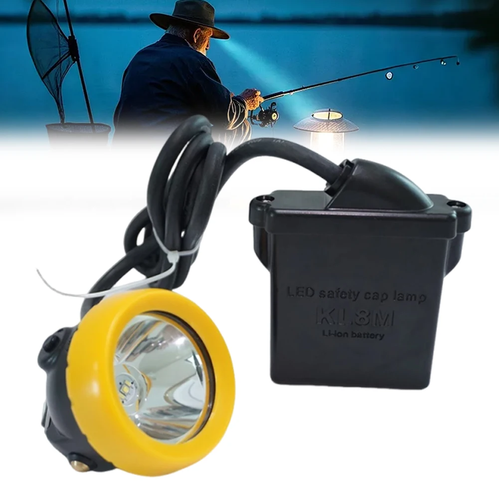 

Mining Lamp Rechargeable Superbright Mining Headlamp Waterproof Explosion-Proof Cap Lamp for Mining Hunting Fishing