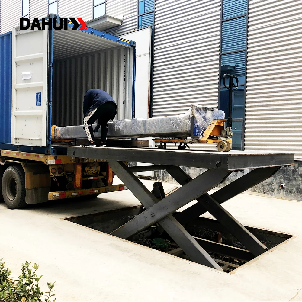 Customizable Table Size Vertical Scissor Cargo Lift 4000kg 6000kg Hydraulic Fixed Scissor Lift Table for Transportation