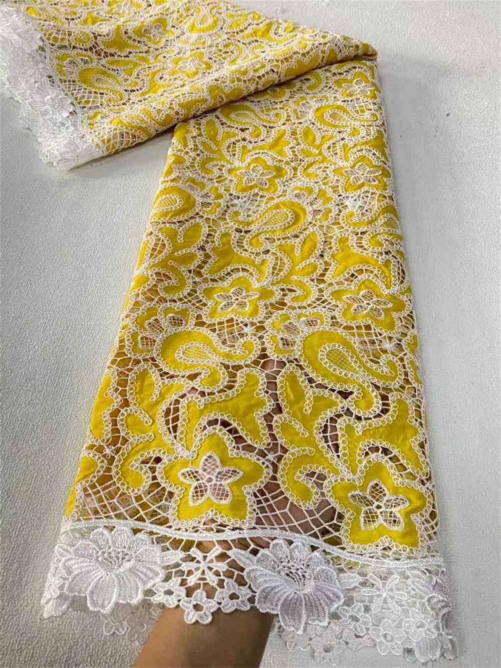 

2025 African Nigerian High-Quality Embroidery Mesh French Tulle Sequins for Wedding Party Lace Fabric Dresses 5 Yards JL514