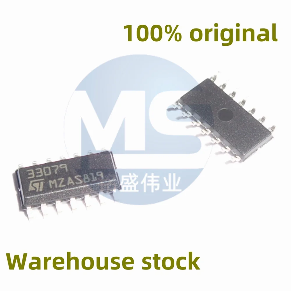 10Pcs 100% New Mc33079Dt Silk Screen 33079 Smd Sop-14 Quad Operational Amplifier Direct Shooting