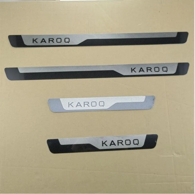 

Auto Accessories Door Sill Strip For Skoda Karoq 2017-2022 Stainless Steel Scuff Plate Peda Pedal Cover Car Styling Stickers