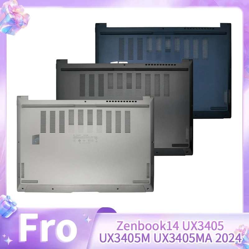 New Replace Cover For Zenbook14 UX3405 UX3405M UX3405MA 2024 Palmrest Upper Top Lower Bottom Base Cover Case Silver/Gray/Blue