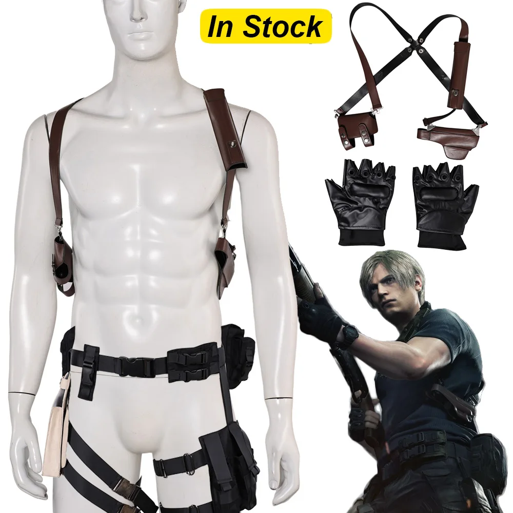 Tirantes tácticos de León de lujo para hombre, correa para el pecho, juego de riesgo biológico, accesorios de disfraz de Cosplay, accesorios para hombre adulto