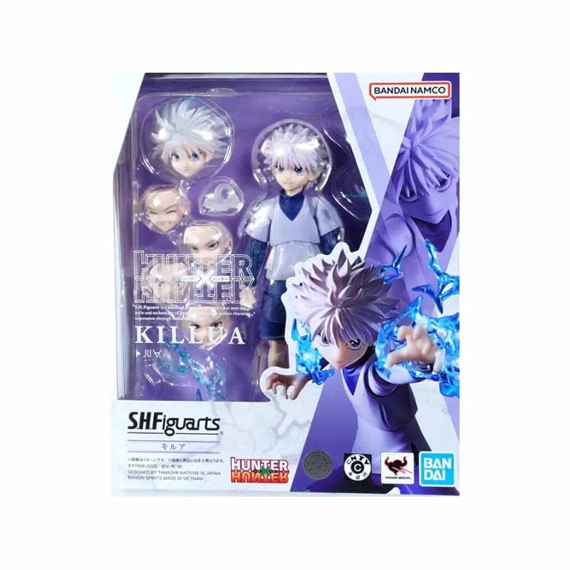 بانداي الأصلي SHF أنيمي الشكل HUNTERXHUNTER غون فريكس كيلوا زولديك ألعاب شخصيات الحركة للبنين/الفتيات/أطفال هدية #5