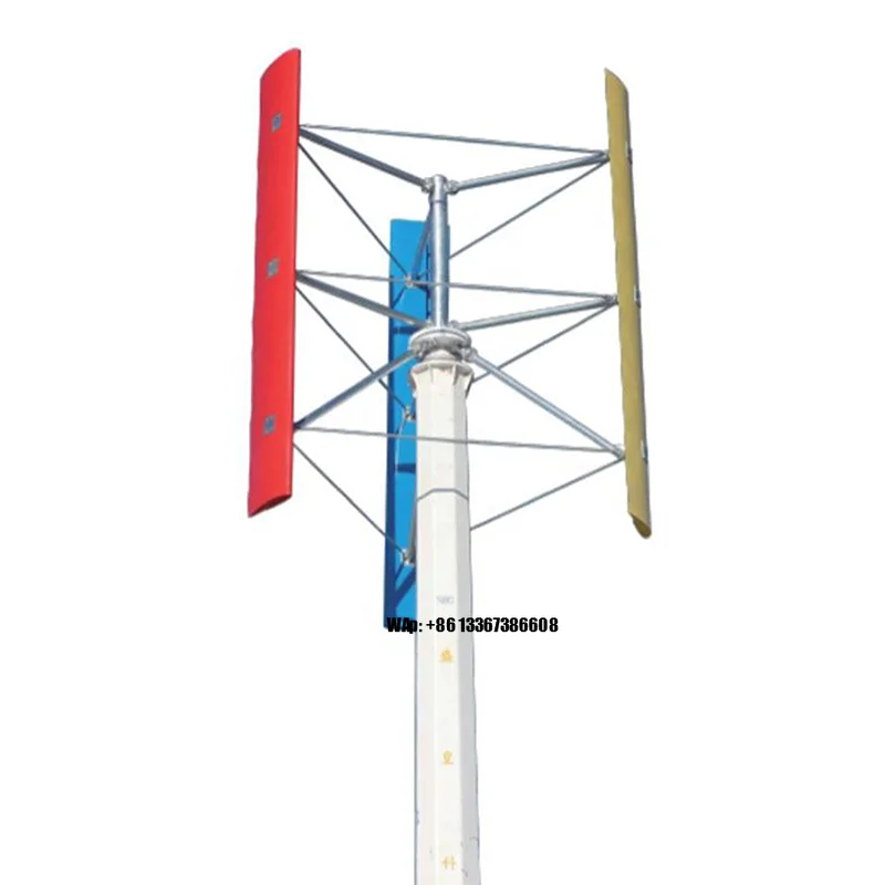 

High Quality Aluminum Alloy Blades Generator Windmill 20kw Vertical Axis Wind Turbine for Sale