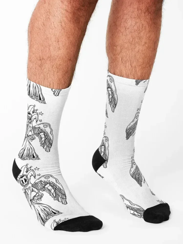 جوارب Death Fool هدية عيد الميلاد للرجال، جوارب رائعة للرجال والنساء