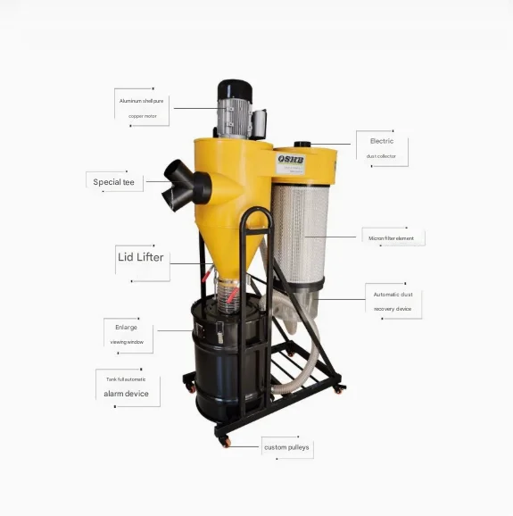 Woodworking Dust Collector Cyclone Dust Collector Professional Vacuum Cleaner for Woodworking Workshops