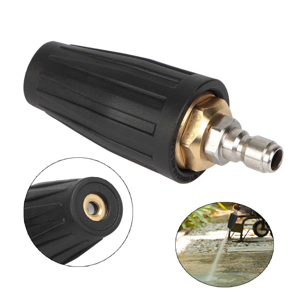 For High Pressure Washer Car Washer 1/4 Quick Connect Water Gun Accessory Rotating Turbo Nozzle 4000PSI 4.0 Gpm