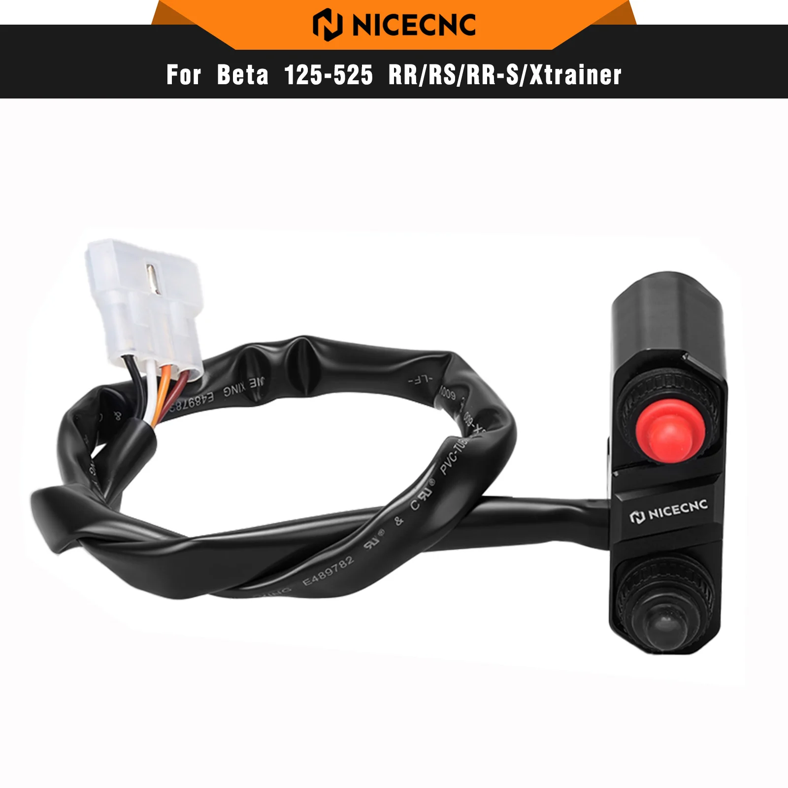 

NICECNCStart Kill Stop Switch Button For BETA XTRAINER 300 XTRAINER 250 RR250 RR 300 RR350 RR390 RR430 RR480 2017-2026 RR 200