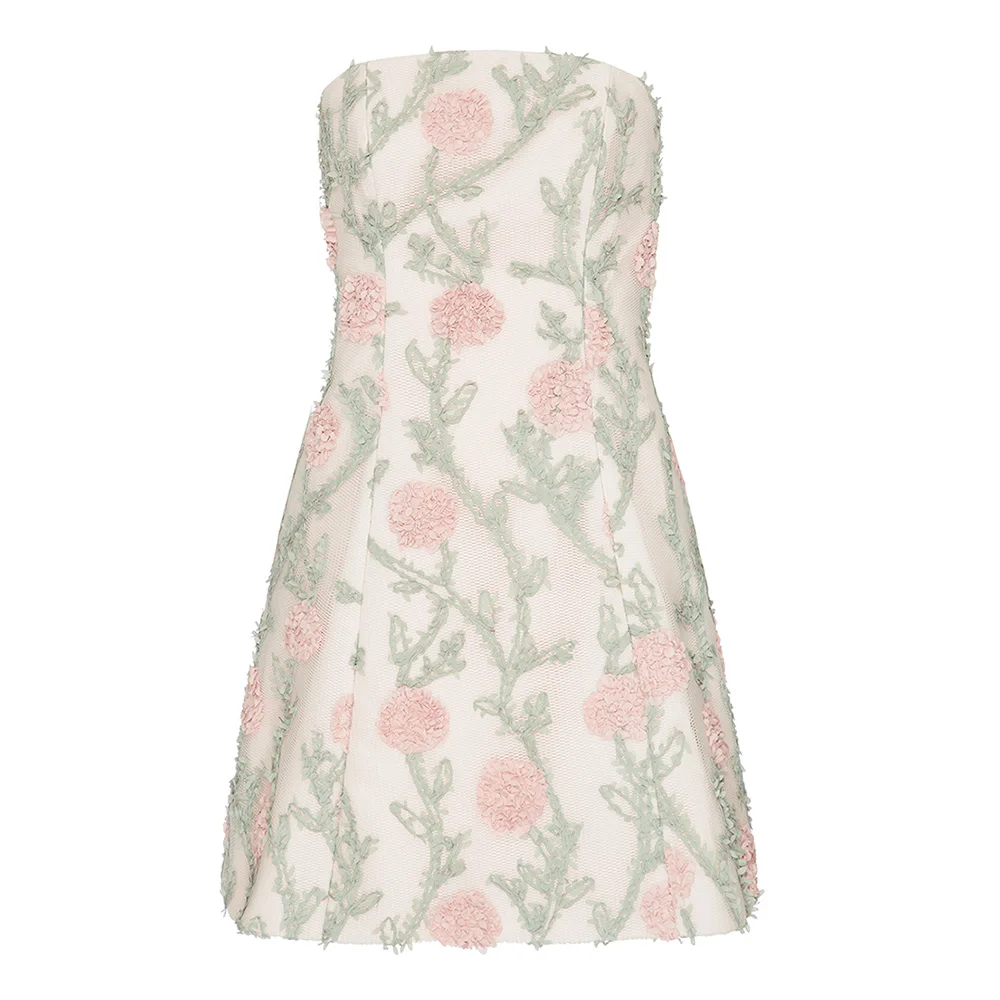 

Customized A-Line Strapless Sleeveless Evening Dress High Quality Vestido De Noche Sxey Mini Length Cocktail Occasion Dress