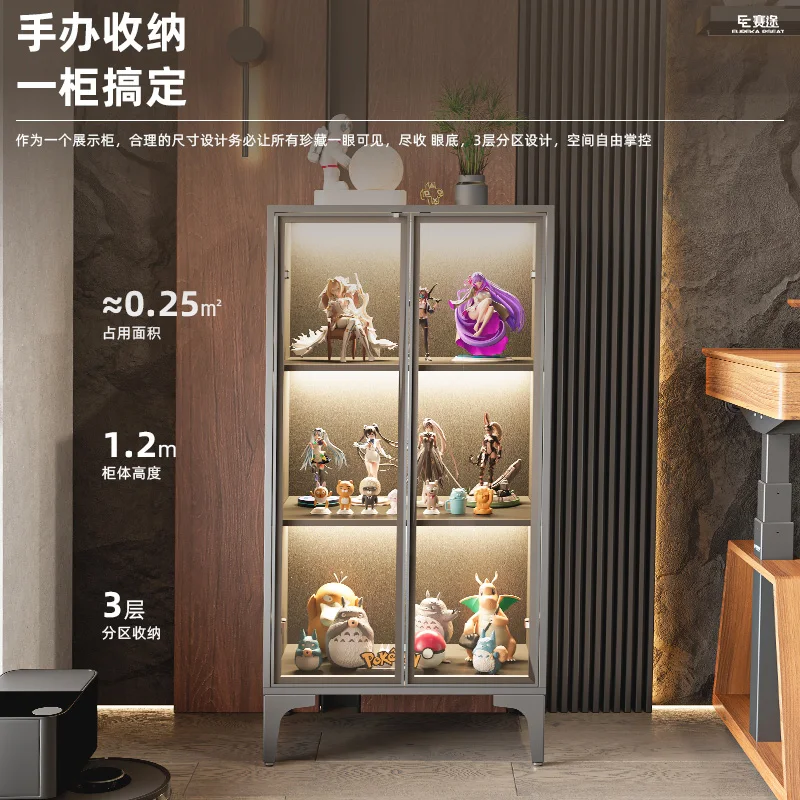 E-sports figure display cabinet, Lego toy model display stand, storage displaytransparent glass display case