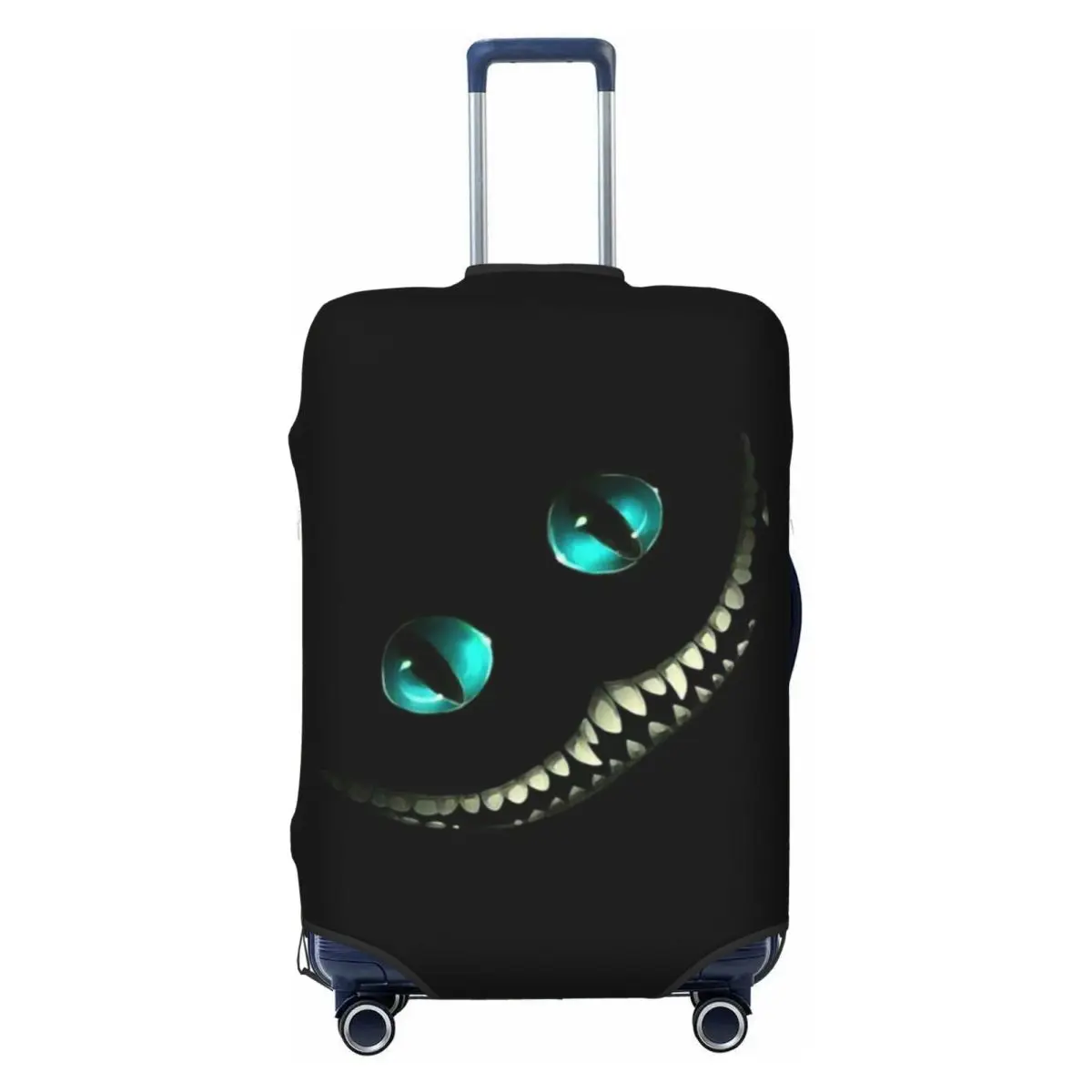 

Custom Cheshire Cat Smile Suitcase Cover Washable Luggage Protective Covers for 18-32 inch