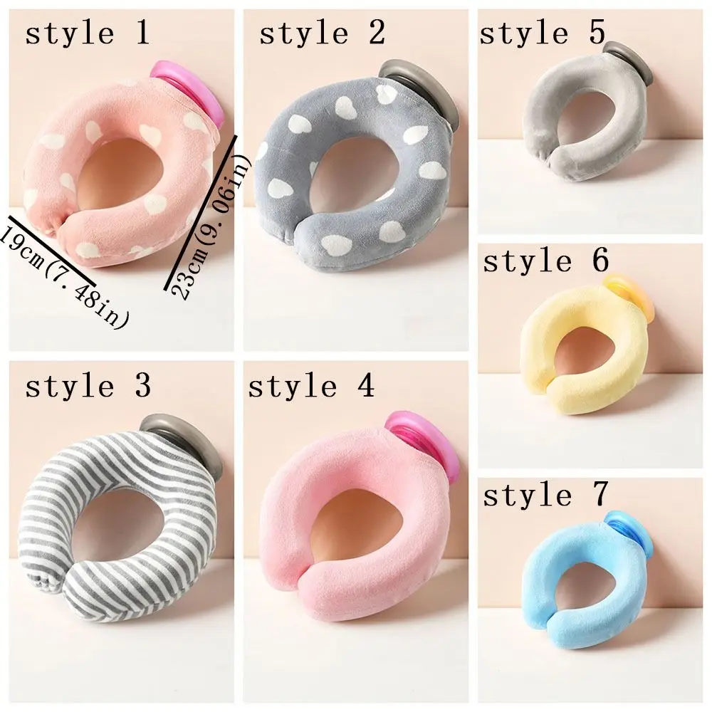 وسادة ثلج PVC على شكل حرف U للرقبة حقيبة الماء الساخن غطاء محبوك قابل لإعادة الاستخدام حقيبة تبريد جليدية للرقبة واقي رقبة محمول لركوب الدراجات #6