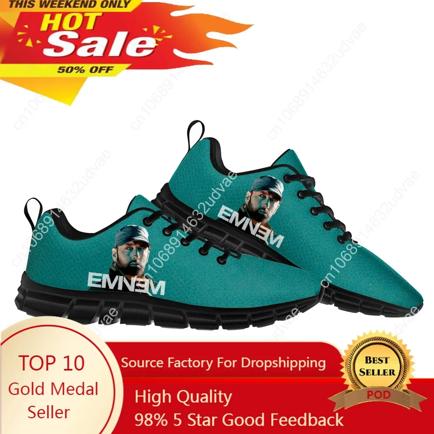 Eminem Hip Hop Rapper Music Popular Sports Shoes Mens Womens Teenager Sneakers Custom High Quality Couple Shoes