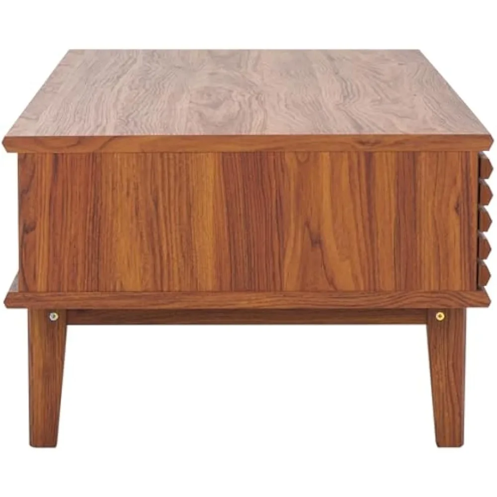 SAFAVIEH Home Collection Mesa de centro Aricia Walnut com 2 portas
