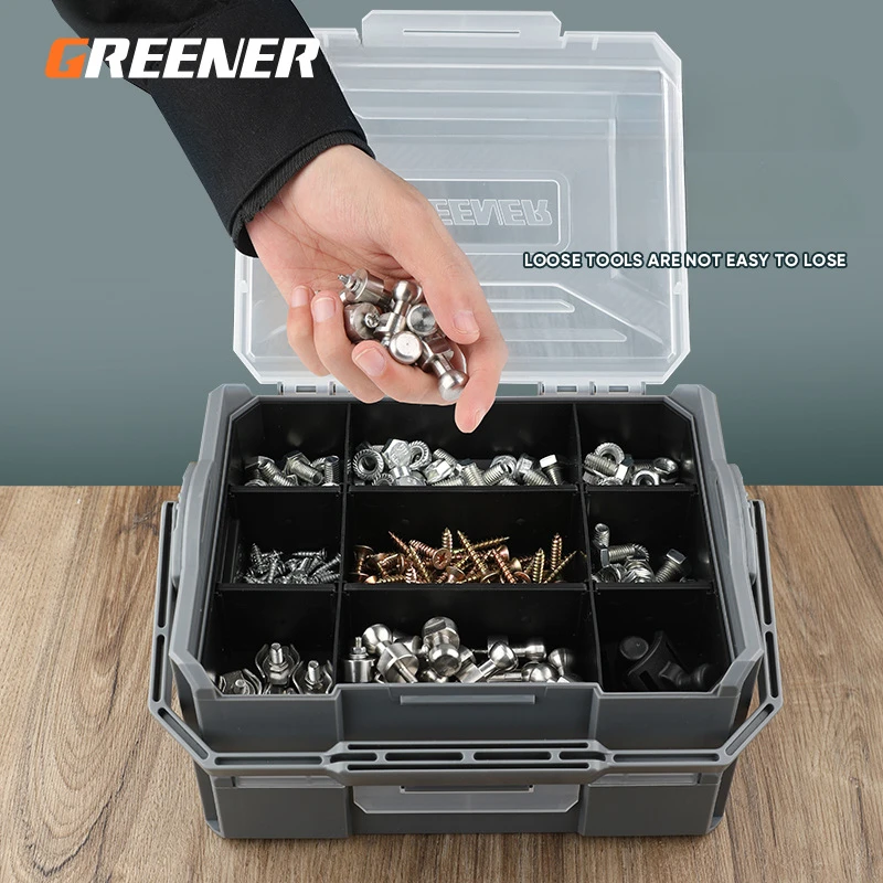 Tool Storage Box Hardware Tool Box Household Multi-functional Plastic Screws Small Parts Accessories Organizer Tool Organizer