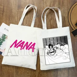 NANA Osaki Manga Anime Japanese The Black Stones Shopping Bag Tote Handbag Shopper Recycle Bag riutilizzabile Tote Custom