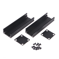 New DIY Extruded Electronic Project Aluminum Enclosure for Case Black 80x25x25mm best sale