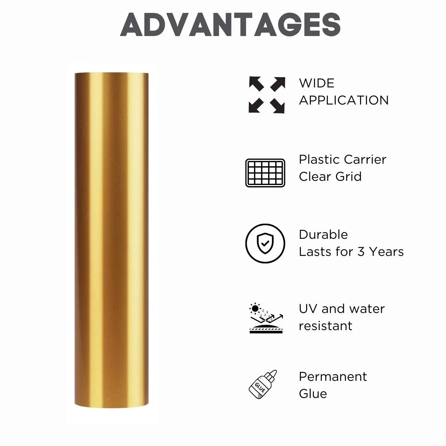 1 roll Permanent Vinyl for Cricut Maker 3/ Maker/ Explore 3,12*36in/12*60in/12x120in Adhesivet Vinyl, Adhesive Vier, Car Decal