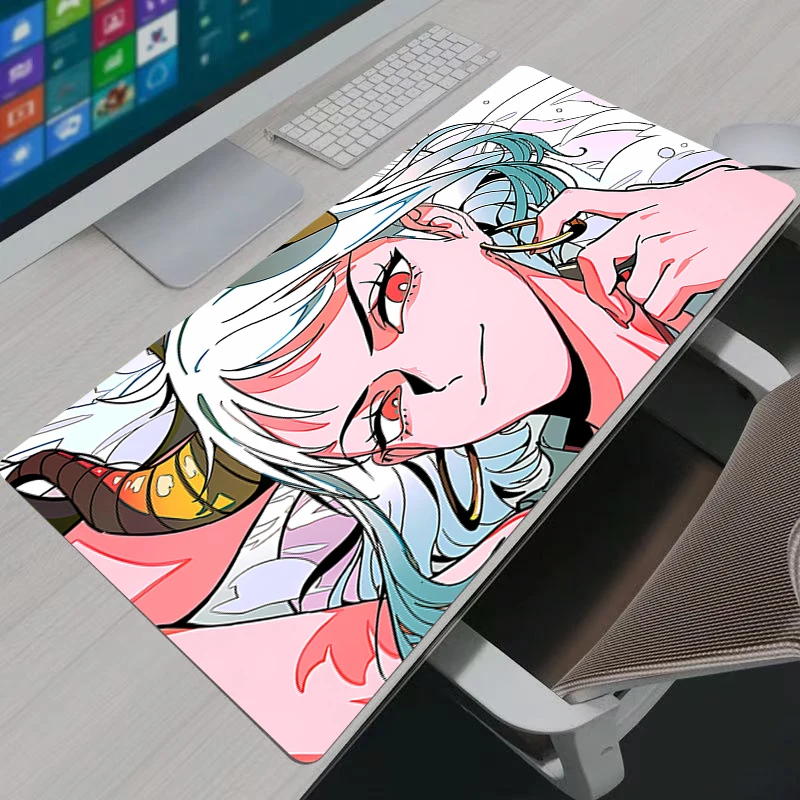 One Piece Yamato Mouse Pad Notbook Xxl Large Keyboard NonSlip Rubber Computer Carpet Desk Mat PC Gamer MousePad Youth Gifts view 5