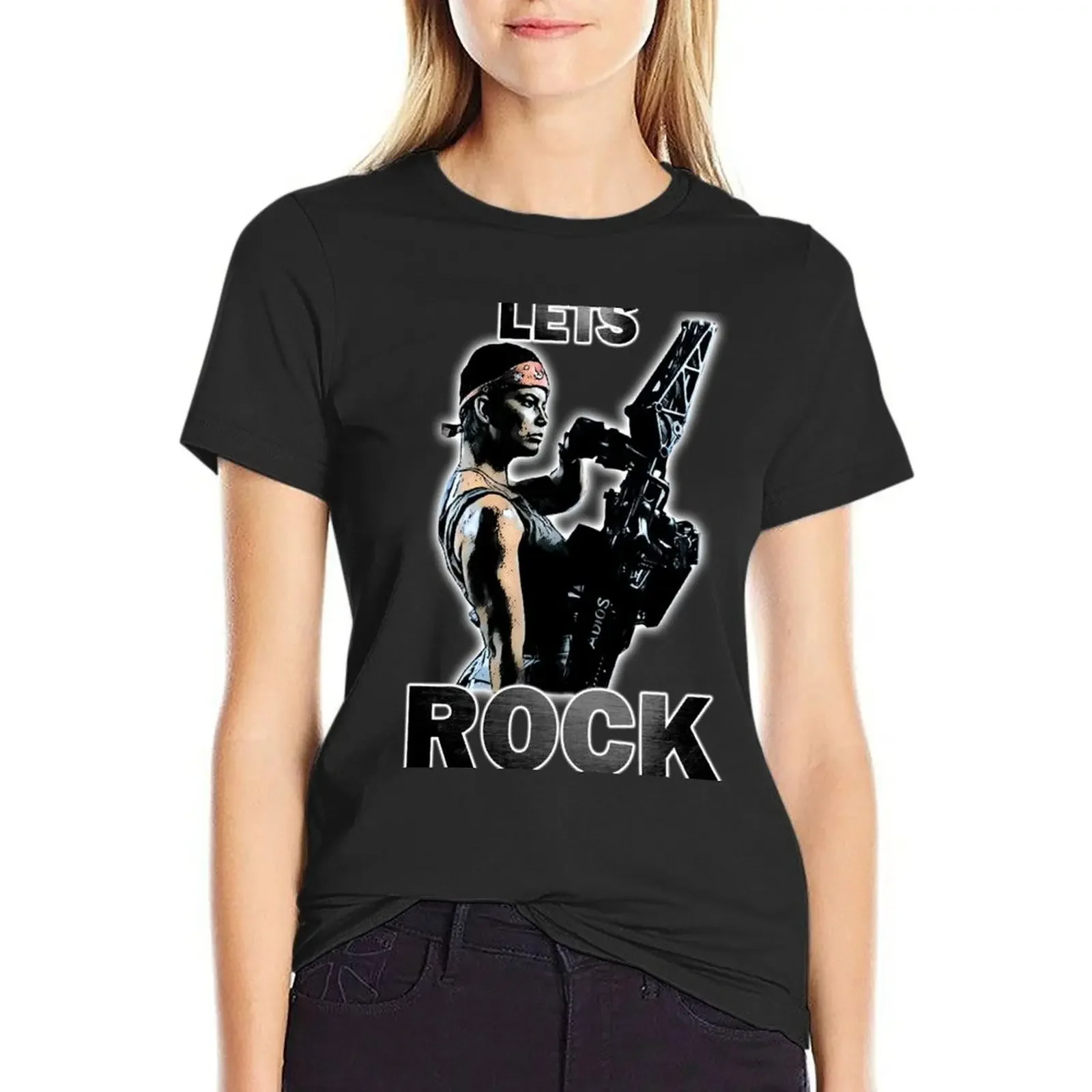 

Lets Rock T-Shirt anime clothes cute clothes korean fashion sweat Women's tops