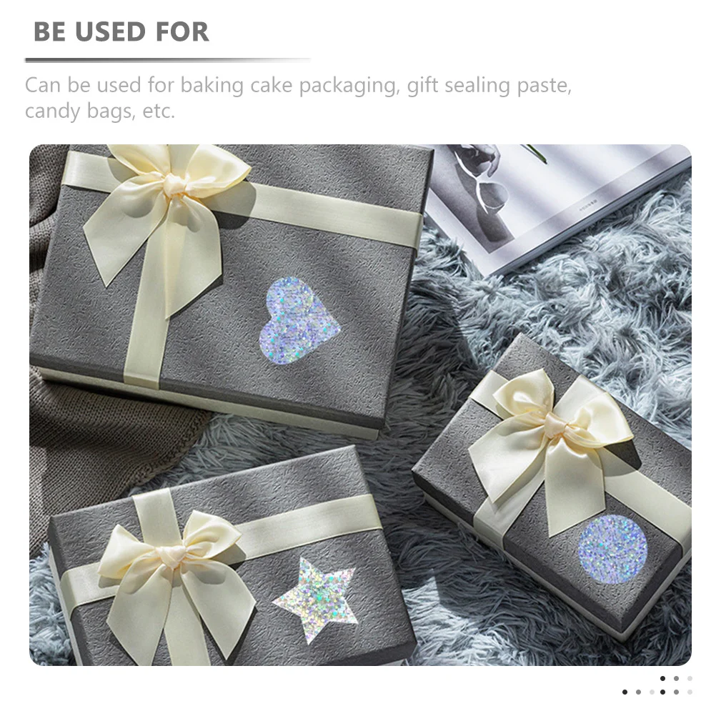 

3 Rolls Love Themed Stickers Multi-Function Sealing Labels for DIY Handmade Cards Wedding Favors Bakery Packaging Seal Sticker